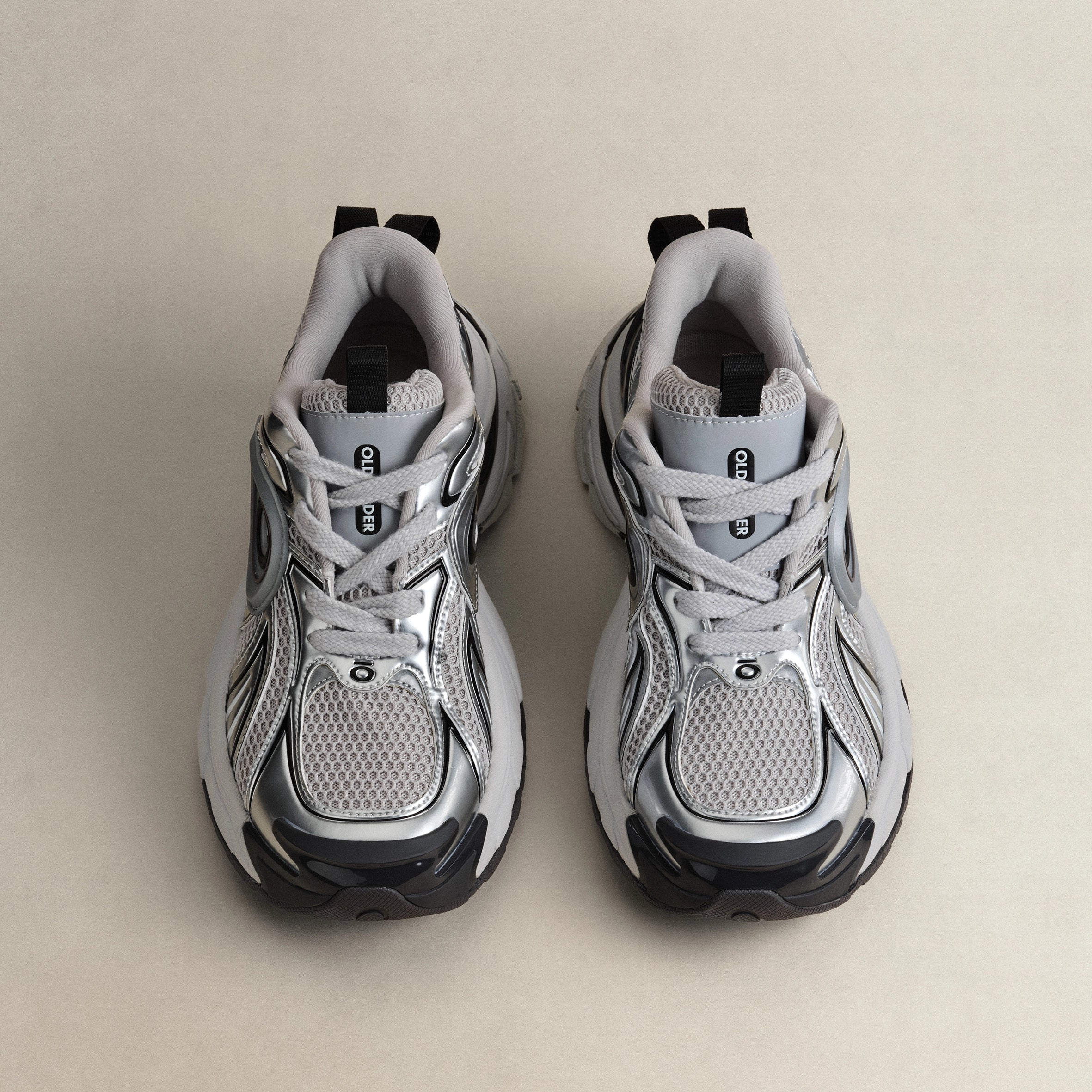 Turbo GT Running Shoes White Silver - Image 3