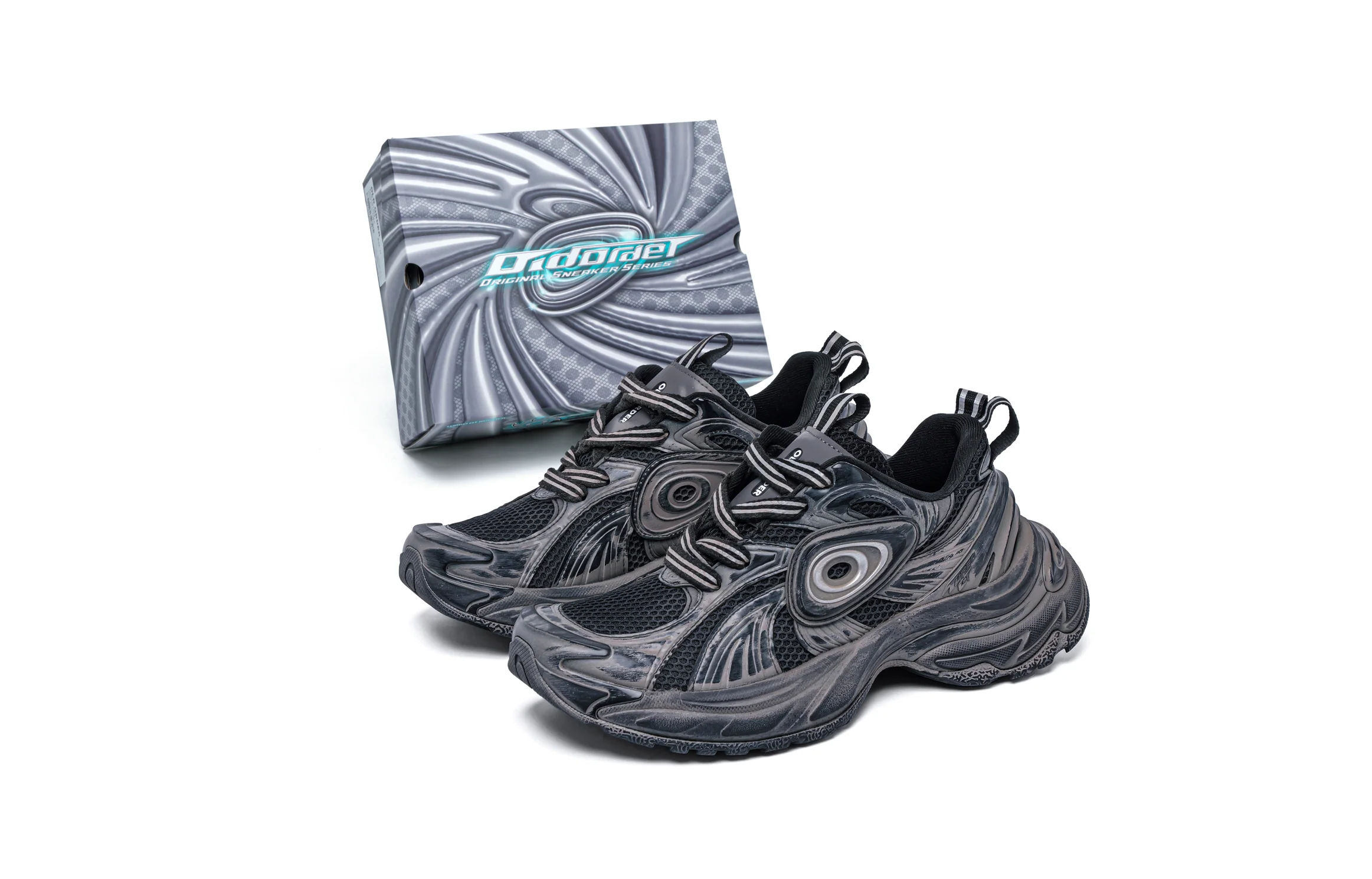 Turbo GT Running Shoes Destroyed Black - Image 6